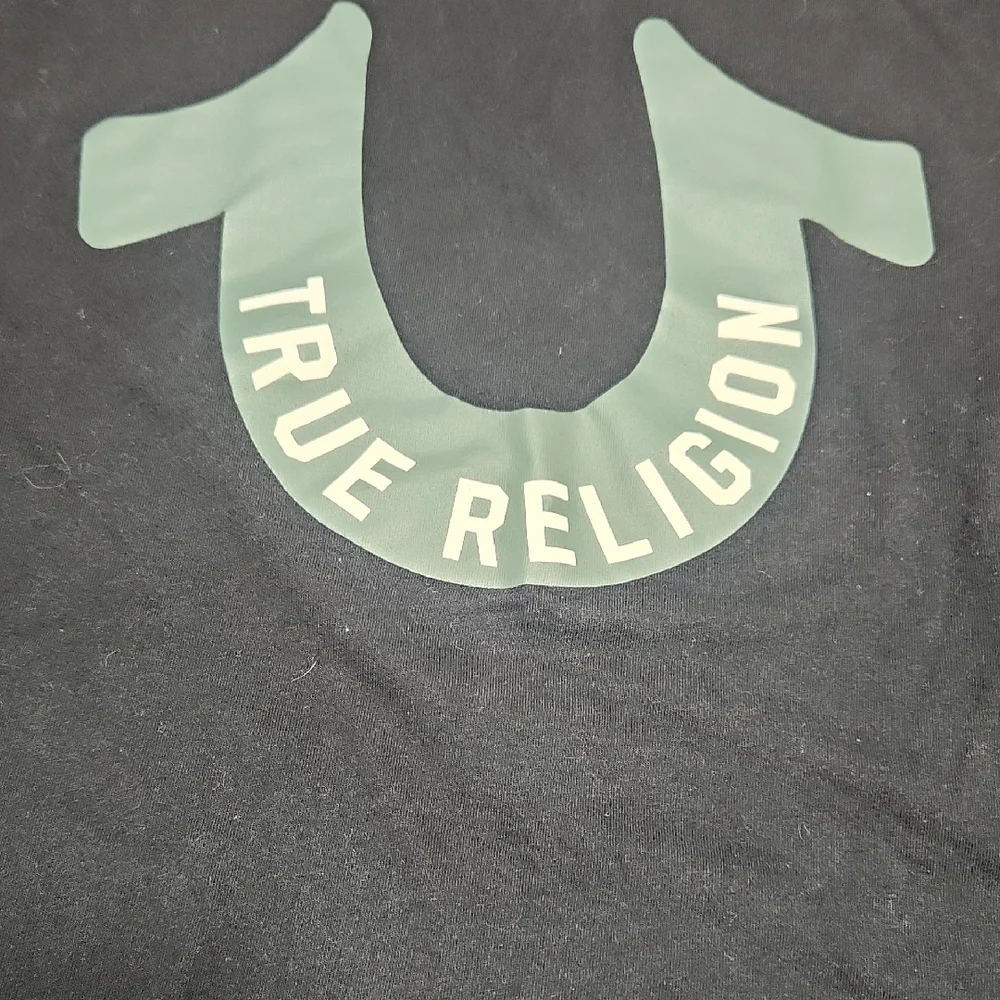 True Religion Black Short Sleeve Tee